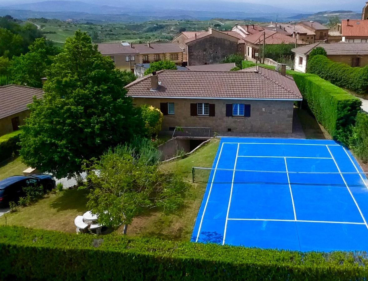 Sagastienea Villa Con Piscina Y Tenis En La Rioja Samaniego Exterior photo
